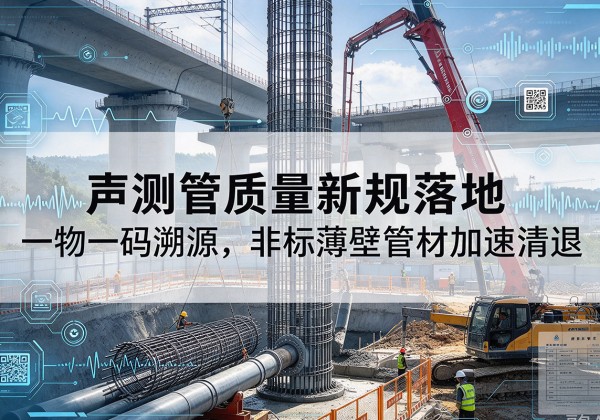 乌翠声测管质量新规落地，一物一码溯源，非标薄壁管材加速清退